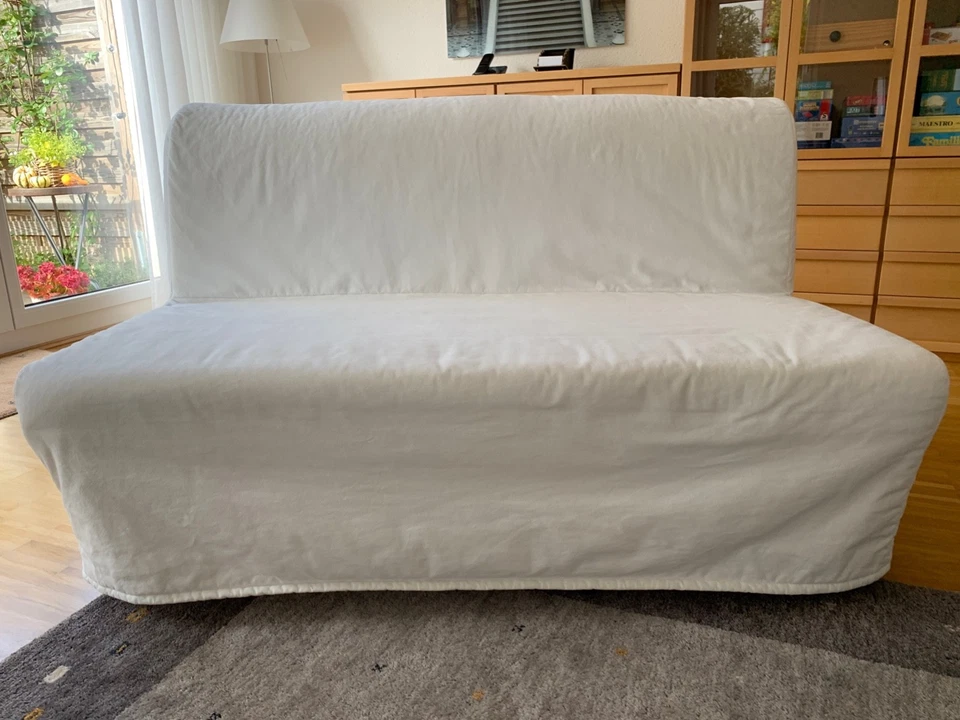 IKEA Lycksele 2er Bettsofa mit Matratze 140x188 cm und weißem Bezug (NP 299€) - Bild 2 von 4