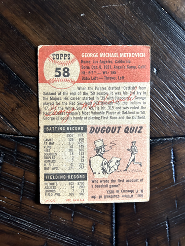 1953 Topps Baseball: U-Pick Series 1 1-85 Various Grades - Picture 97 of 138