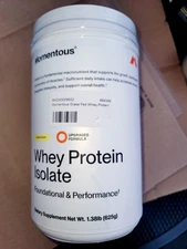 Momentous Essential Grass-Fed Whey Protein Powder - 20g Whey Isolate Protein ...