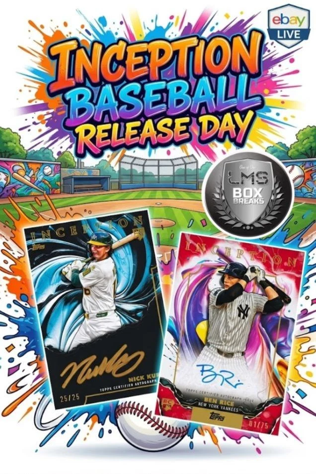 6/29!!! 2025 MLB TOPPS INCEPTION MLB!! 1/2 CASE PYT'S LIVE!!!🎉LET'S RIP!
