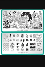 HTF Maniology Limited Edition MXM007 MXM008 Stamping Plates Mermaid Ocean RARE