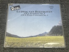New Ludwig Van Beethoven Symphony No 9  Piano Concerto Two CDs