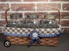 New In Box Longaberger 91068 Set of 6 ( 1-Quart ) Canning Jars