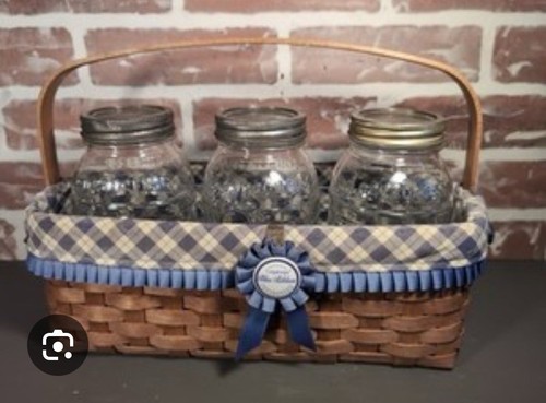 NEU IM KARTON Longaberger 91068 6er Set (1 Quart) Einmachgläser