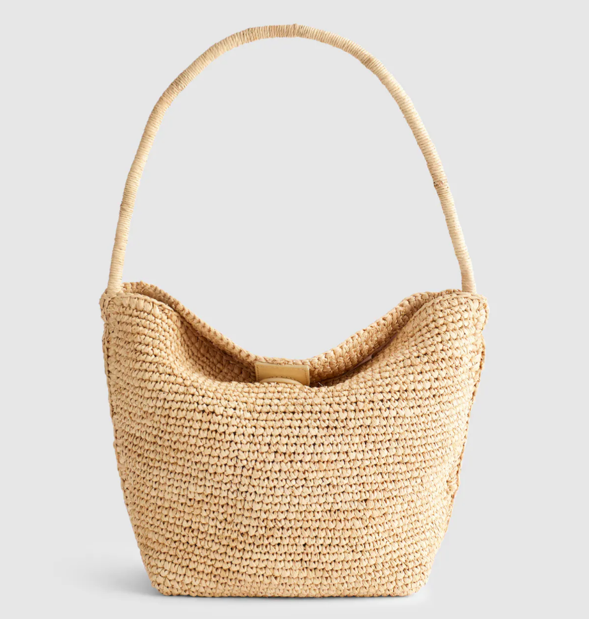 Madewell The Signature Woven Shoulder Bag Raffia