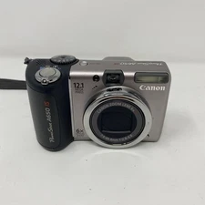 Canon PowerShot A650 IS 12.1MP Digital Camera Parts Cracked Screen