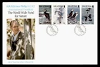 DR WHO 1989 GB ISLE OF MAN FDC WWF BIRD STRIP R54587