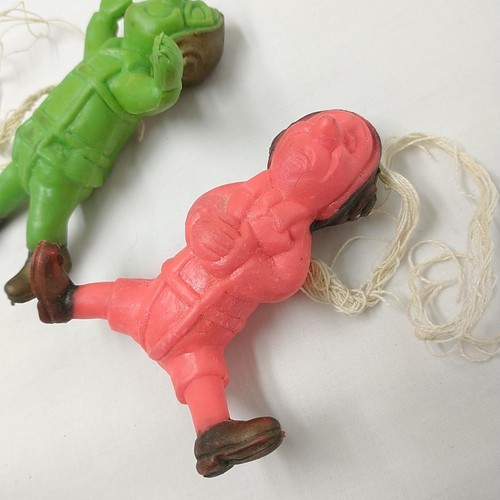 2 Vintage 70er Jahre Imperial Toys Soft Rubber Poopatrooper Lot - Bild 2 von 7