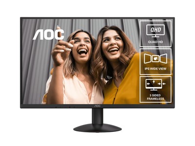 AOC 27' IPS Q27B30E: 2560 1440 @ 75Hz, 4ms GtG, 300 nits brightness, sRGB 118...