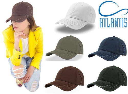 Cappello baseball uomo donna Hurricane look militare cappellino cotone destroyed - Foto 2 di 20