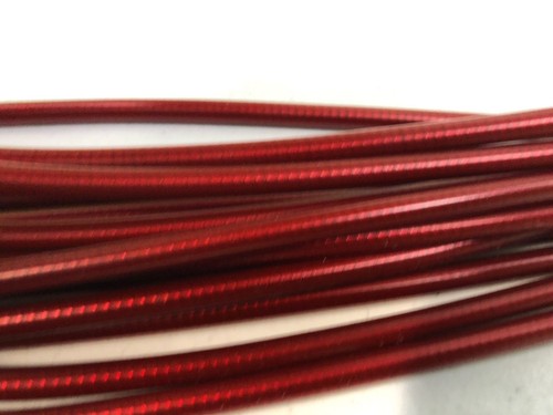 Dia Compe New Old Stock Vintage transparent Red Unlined Cable Housing 6ft 5.2mm - Picture 11 of 12