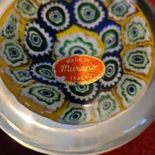 MASSIVER 5”x3” Super Magnum Murano Closepack Millefiori Kunstglas Briefbeschwerer - Bild 5 von 7