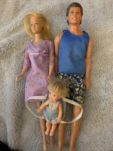 Barbie Mattel Happy Family Mom, Dad & Son 