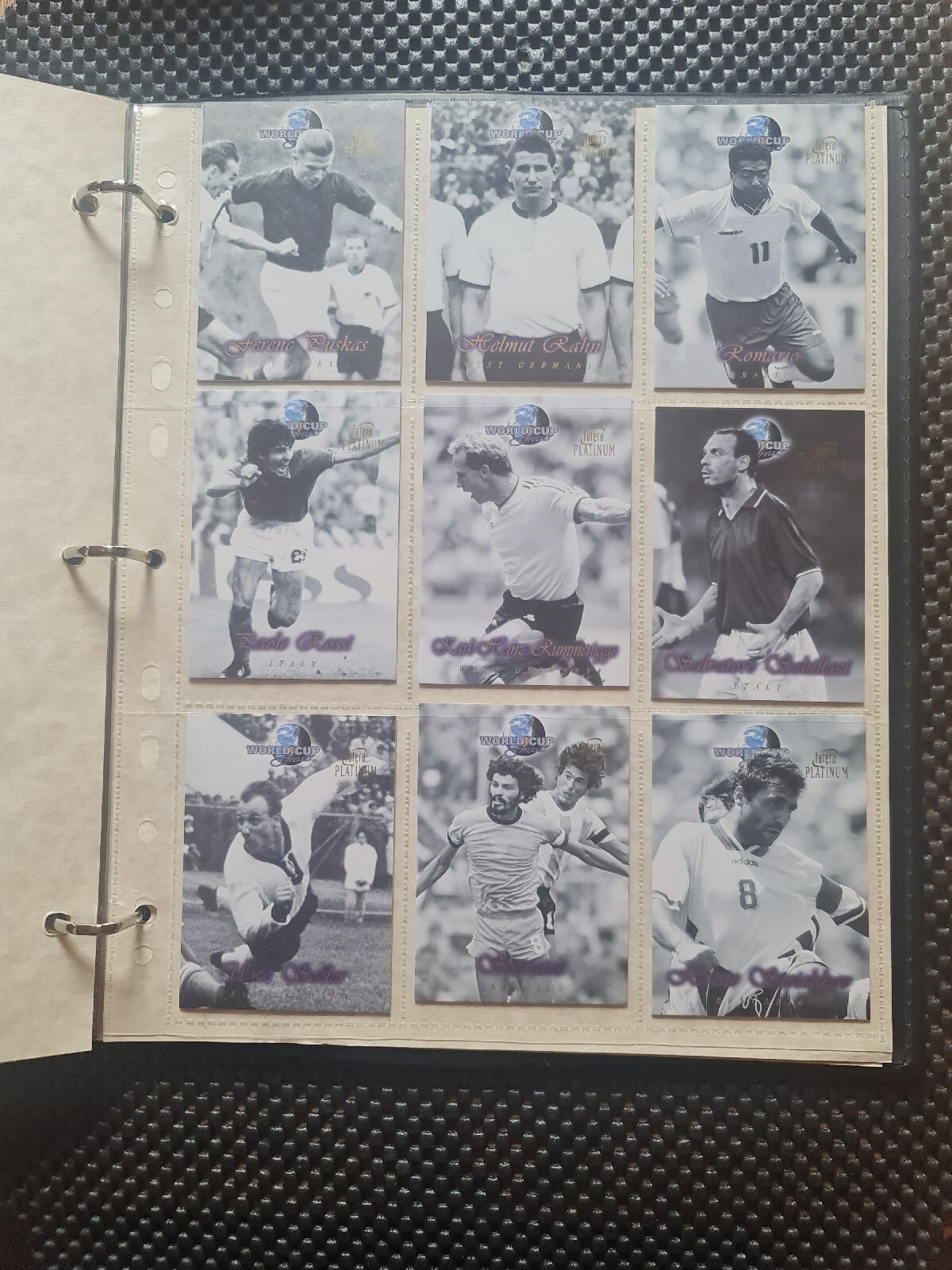 Futera World Cup Greats,Complete set inc binder,certification,Maradona,pele,zico - Picture 9 of 24