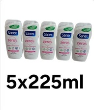 Sanex Zero % Sensitive Skin Shower Gel - 5x225ml 