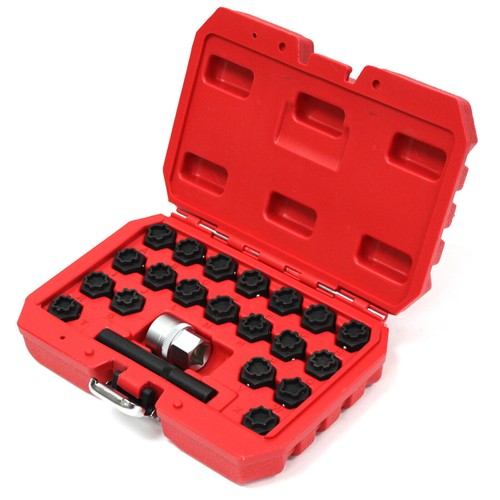 22pcs Wheel Lock Key Anti-Theft screw Wheel Rim Lug Nut Master Removal For Audi - Picture 4 of 7