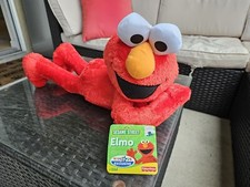 Sesame Street Elmo Laying Down 22" Plush Stuffed Animal Toy 2007 Fisher Price