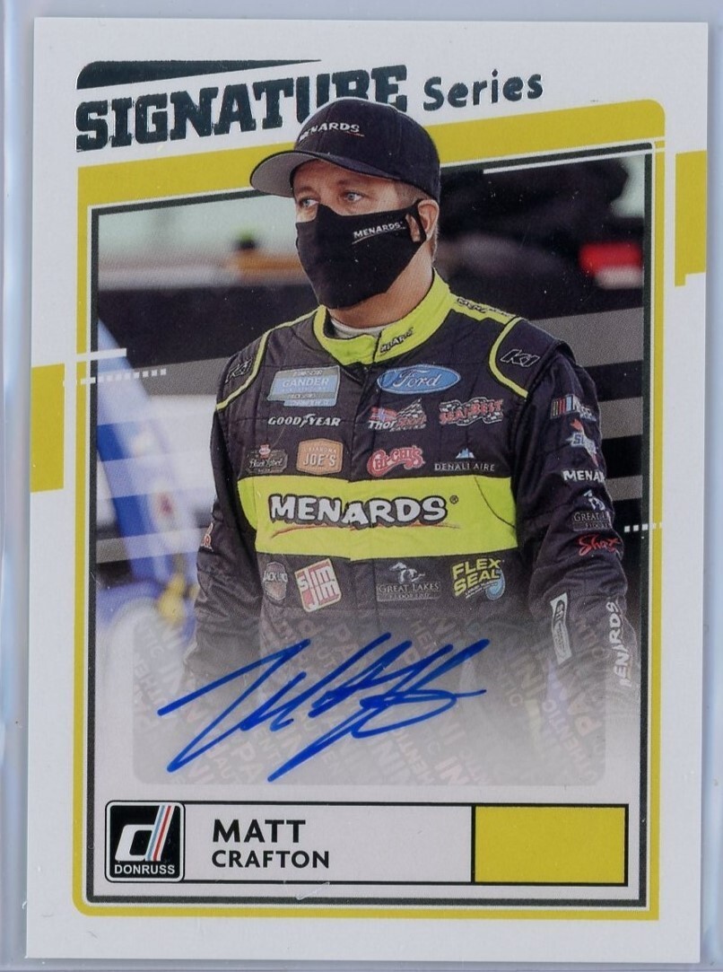 2021 Panini Donruss Racing Signature Series Matt Crafton SS-MC