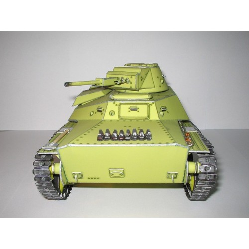 OREL 022 - 1/25 Paper model kit Military armor Tank Т-30 scale set - Picture 2 of 8