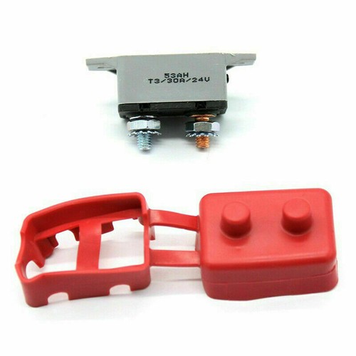 Interruttore e Cover 10-50A Amp 12V Fusibile Doppia Batteria Auto Reset - Foto 4 di 10