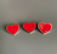 Rotes Herz Pin Anstecker Brosche Valentienstag Romantisch Liebe 2,5x2,3cm