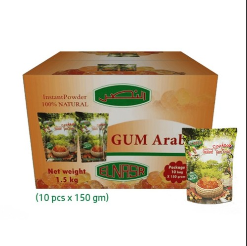Elnasr Natural 100% Instant Gum Arabic Acacia Powder Good Health 150 Gm صمغ عربي - Bild 4 von 12