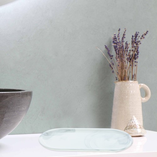 Kitchen Food Tray Bathtub Tray Vanity Tray Resin Marble Tray Jewelry Plate - Picture 12 of 12