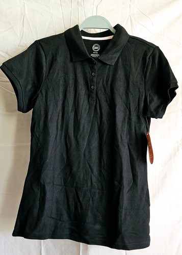 onder nation juniors school uniform polo shirt with short sleeves black size M - Picture 3 of 4