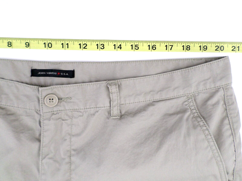John Varvatos Men's Casual Walking Shorts 41 Gray-Beige - Picture 6 of 6