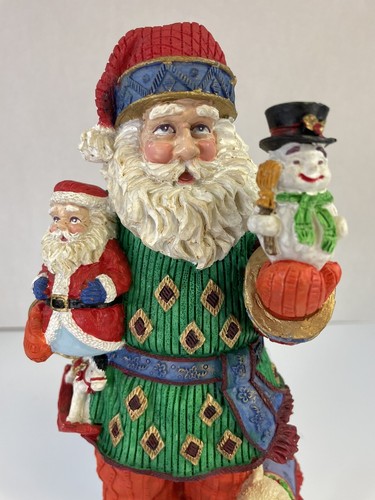 Santa Clause By Jaimy Christmas Santa Musical Figurine 12 X 4.5 Music Windup - Picture 2 of 10