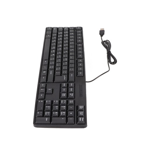 Arabic Keyboard 104 Keys Usb Interface Wired Design Black Abs Material Off Part - Picture 6 of 23