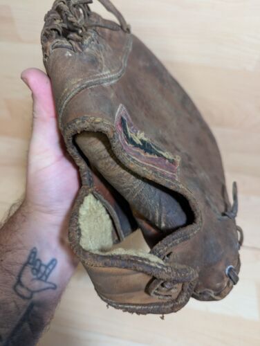 Vintage Stan Musial USA 1960's LH Rawlings TM 72 1st Base Mitt Glove St. Louis - Picture 4 of 14