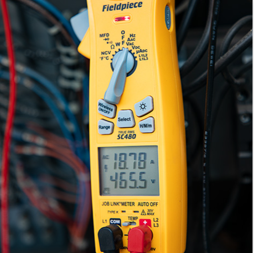 Fieldpiece SC480 Wireless Power Clamp Meter - True RMS - Phase Rotation - Picture 3 of 5