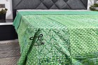 Handmade Blanket Queen Size Bedsheet Traditional Bedspread Green Bedding Throw