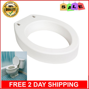 Details About Elongated Toilet Seat Riser For Medical Disabled Handicap Portable Round White Details About Elongated Toilet Seat Riser For Medical Disabled Handicap Portable Round White