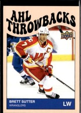 23/24 UPPER DECK AHL AHL THROWBACKS #TB-16 BRETT SUTTER