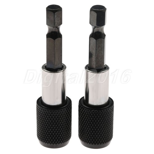 1/4" 60mm Quick Release Impact Driver Hex Drill Holder Screw Screwdriver Bits - Picture 3 of 10