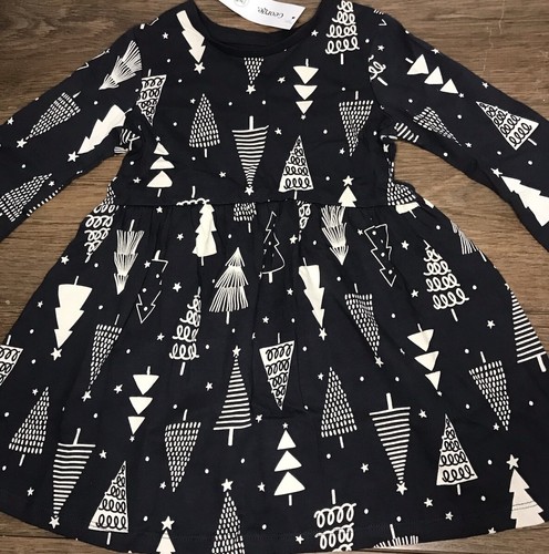 GEORGE Girl Grey Long Sleeved Christmas Dress Age 2-3 Years NEW - Picture 4 of 4