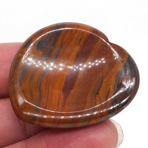 Heart Oval Thumb Worry Stone Healing Crystal Pocket Palm Stone Chakra Meditation - Imagen 115 de 141