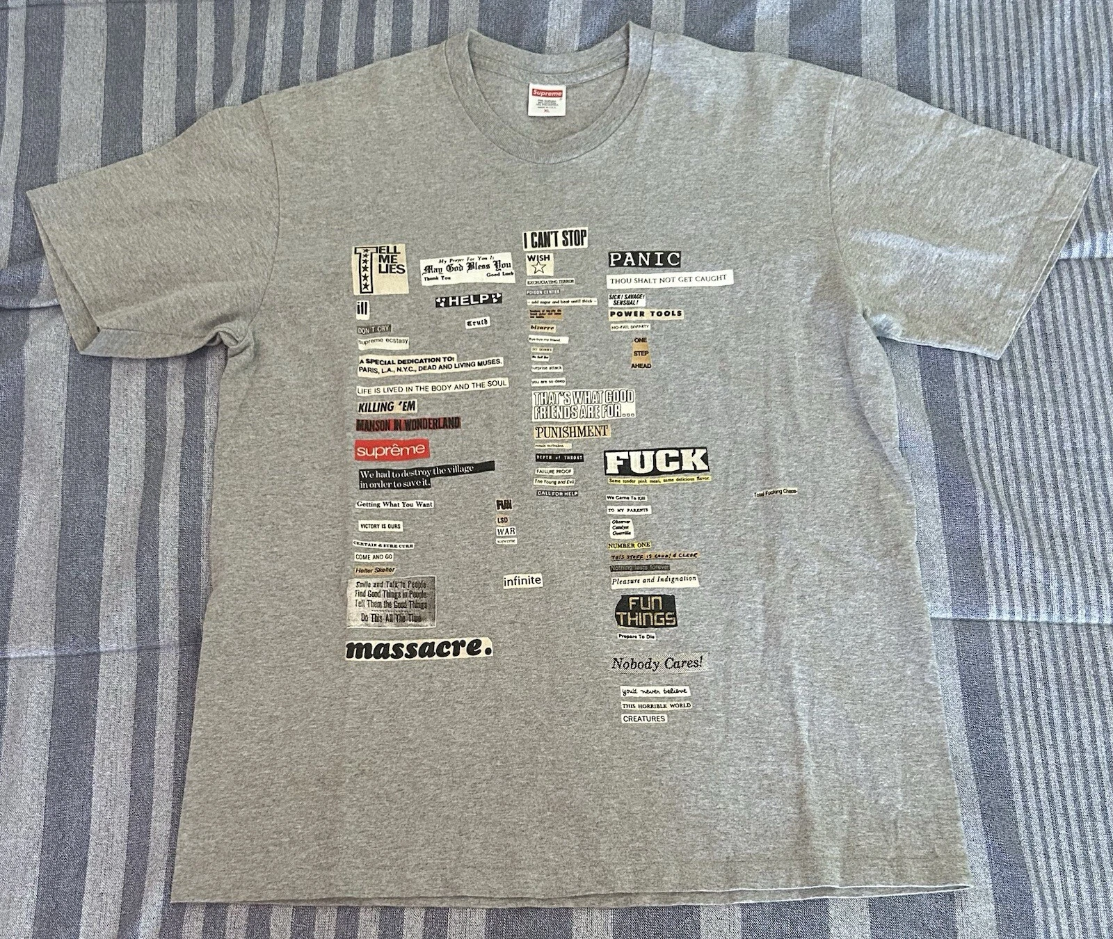 Tee shirt Supreme Cutouts