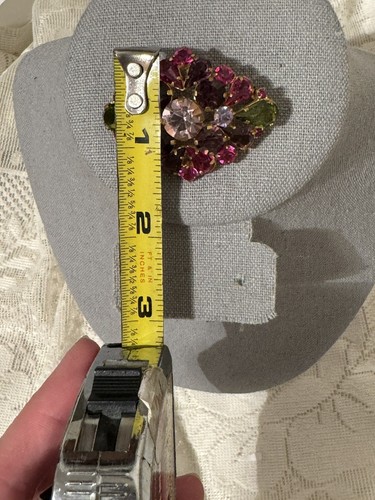 Spilla spilla cupola vintage austriaca cristallo strass multistrato/colore/forme - Foto 6 di 12