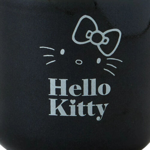 Taza Sanrio Hello Kitty Taza Caja Madera Negra Ancho 12cm Hecha en Japón NUEVA - Imagen 6 de 15