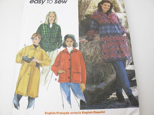 Chaqueta de gran tamaño 8299 patrón de costura simplicity SIN CORTAR longitud a elección talla XS-M (U) - Imagen 3 de 6