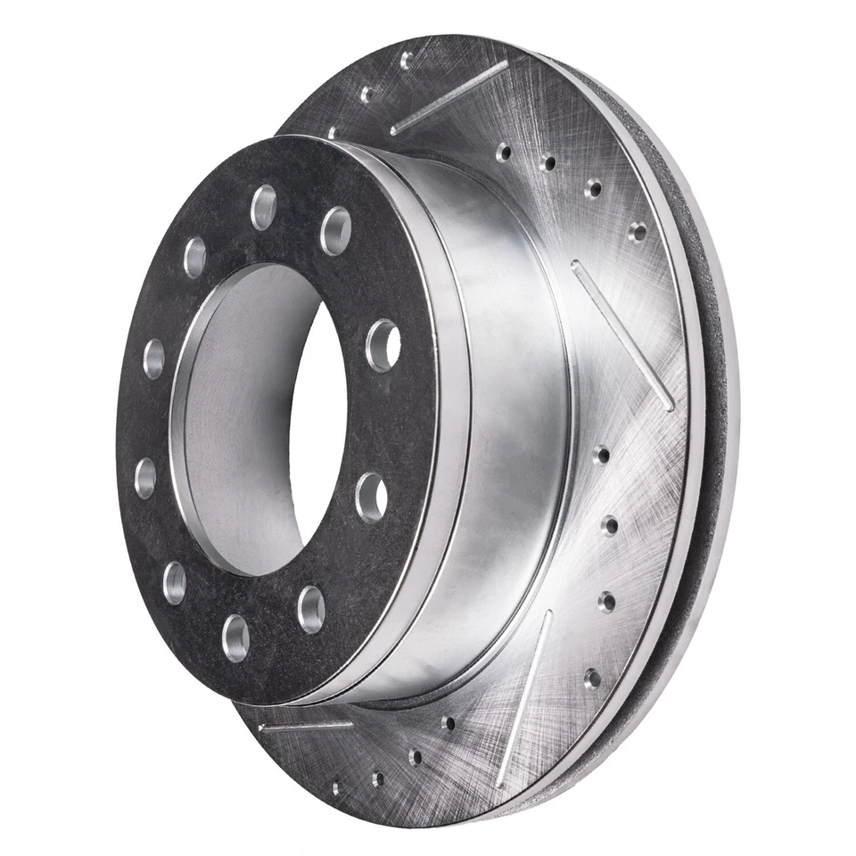 14.53" Front Drilled Slotted Brake Rotors for Ford F-350 F-450 F-550 Super Duty — 第 4/4 张图片