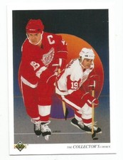 STEVE YZERMAN 1990-91 UPPER DECK TC CARD EX-MT+ CONDITION