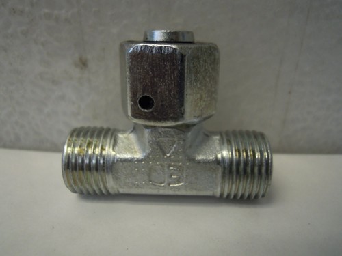 PARKER EO MALE UNION TEE TUBE FITTING PIPE 1/4" - 1/2" NPT *NEW - Foto 2 di 3