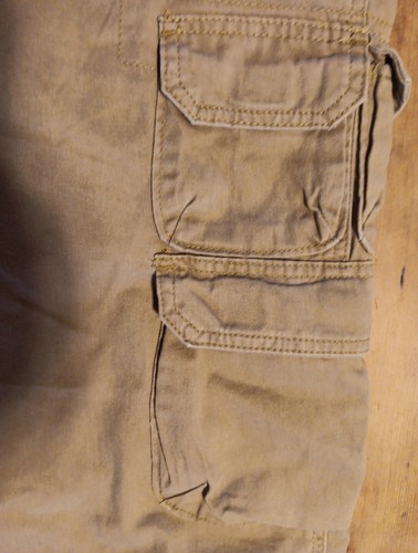 Wrangler Authentics Cargohose Herren 34x32 Relaxed Fit tatsächliche Taille 37" hellbraun Baumwolle - Bild 4 von 7