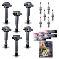 6 Ignition Coils & 6 Denso Platinum Spark Plugs for Acura MDX Saturn Vue 3.5L
