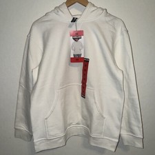 New Kirkland Signature Heavyweight Hoodie Swearshirt, Women's Size Medium, White