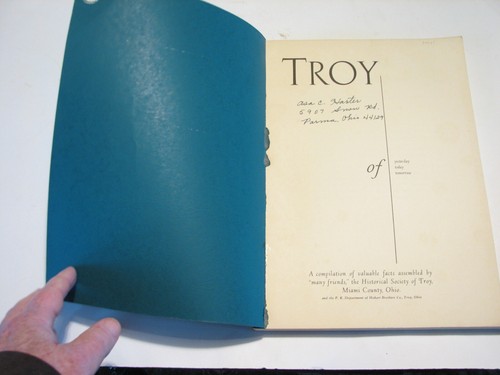 Troy Ohio of Yesterday Today & Tomorrow Miami Co OH history genealogy - Picture 2 of 6